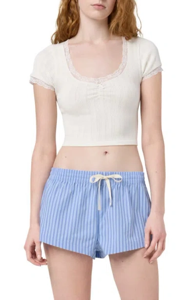 Florence By Mills Cheeky Pj Shorts In Blue