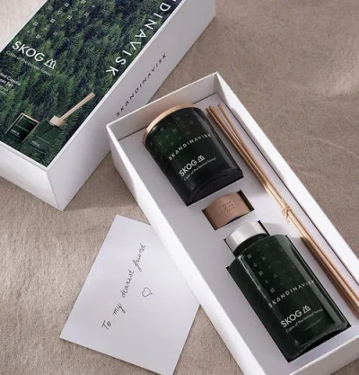 Skandinavisk Skog Scented Candle & Diffuser Set In Green