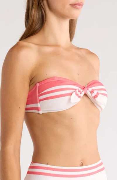 Lemlem Ava Bandeau Bikini Top In White