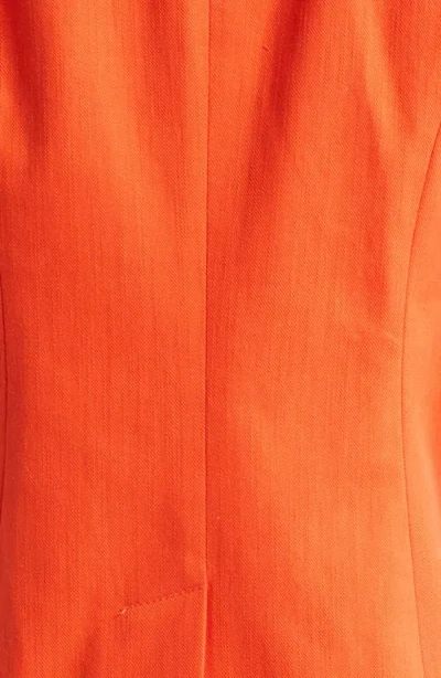 Cinq À Sept Stretch Cotton Blazer In Orange