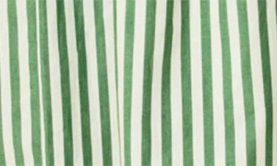 Solid & Striped The Jodie Stripe Halter Neck Maxi Sundress In Green