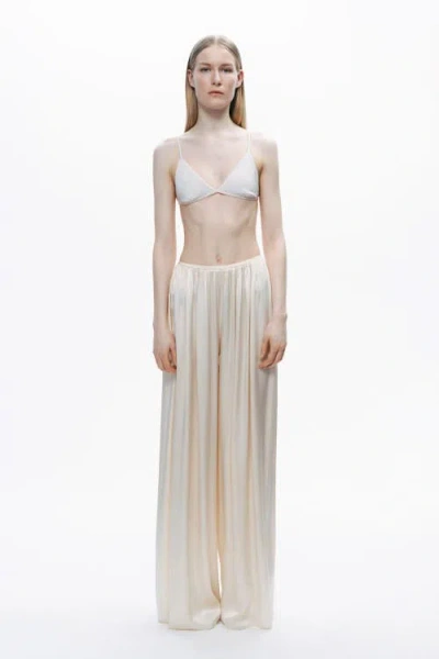 Nocturne Flowy Wide-leg Pants In Neutral