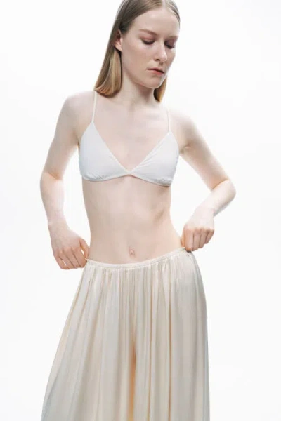 Nocturne Flowy Wide-leg Pants In Neutral