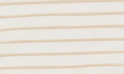 Maniere Manière Stripe Bodysuit & Bloomers Set In Neutral