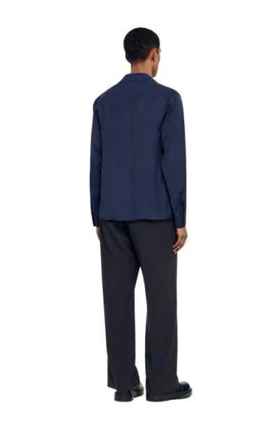 Sandro Floaty Shirt In Blue