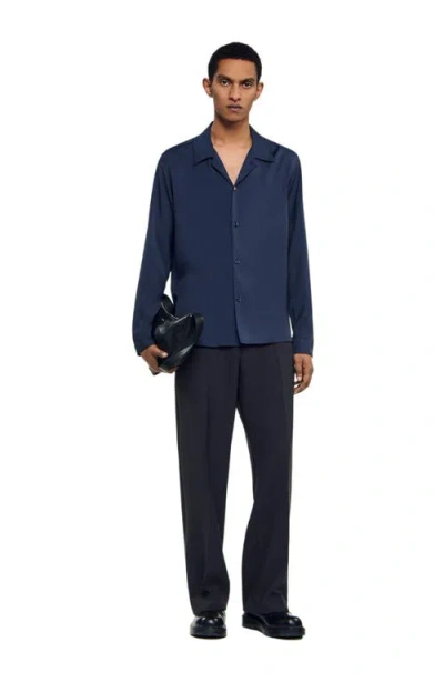 Sandro Floaty Shirt In Blue