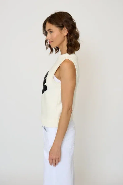 Central Park West Evie Shell Print Tank In White
