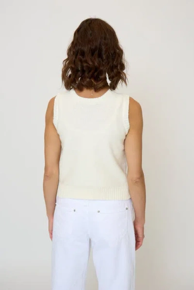 Central Park West Evie Shell Print Tank In White