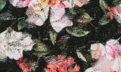 Hanky Panky Floral Print Retro Lace Thong In Multi