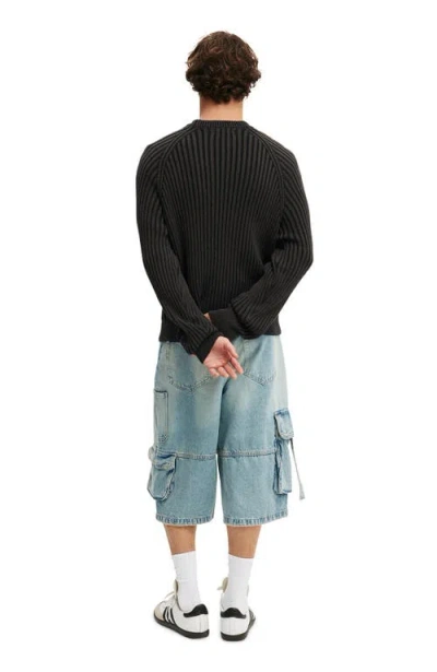 Cotton On Super Baggy Jort In Blue
