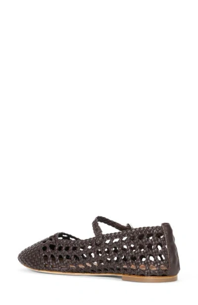 Staud Nell Woven Mary Jane Flat
