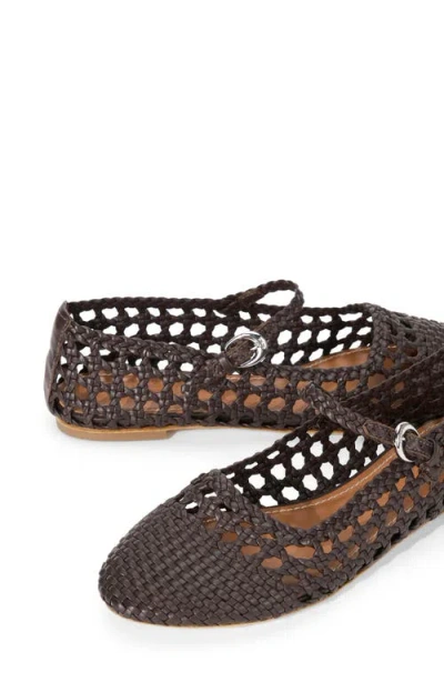 Staud Nell Woven Mary Jane Flat