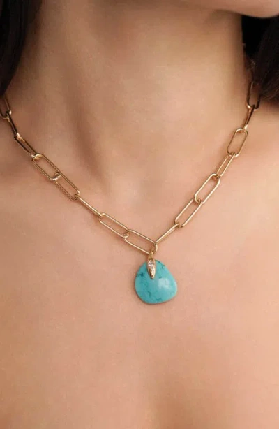 Ettika Turquoise Pendant Necklace
