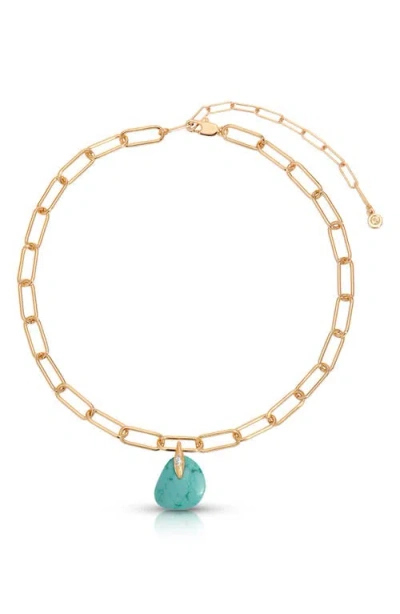 Ettika Turquoise Pendant Necklace