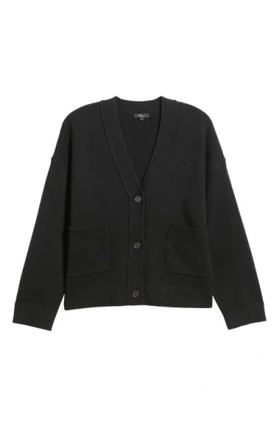 Rails Lindi Cotton, Wool & Cashmere Cardigan In Black