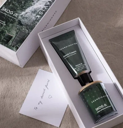 Skandinavisk Skog Scented Candle & Hand Cream Set In Green