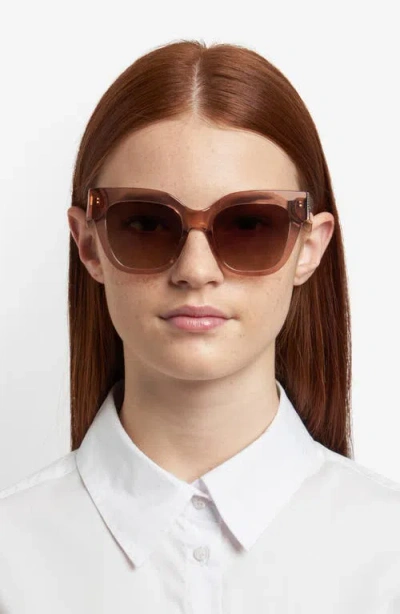 Fossil 51mm Gradient Cat Eye Sunglasses