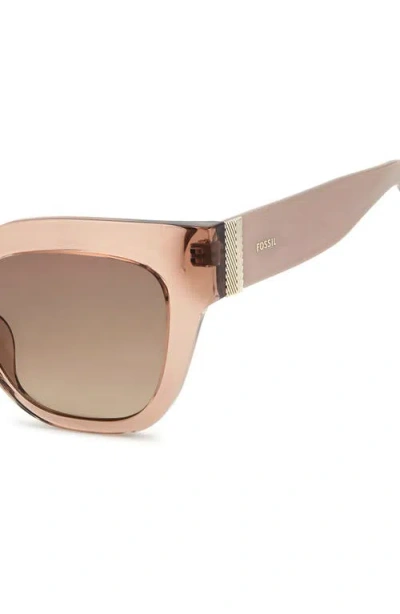 Fossil 51mm Gradient Cat Eye Sunglasses