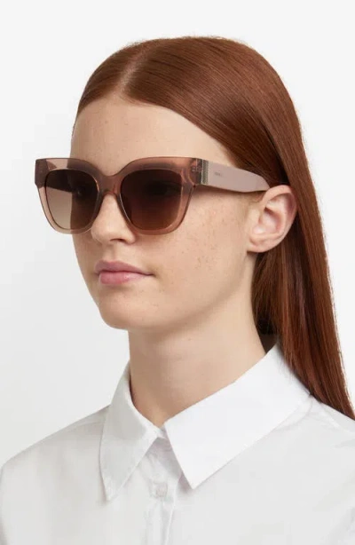 Fossil 51mm Gradient Cat Eye Sunglasses