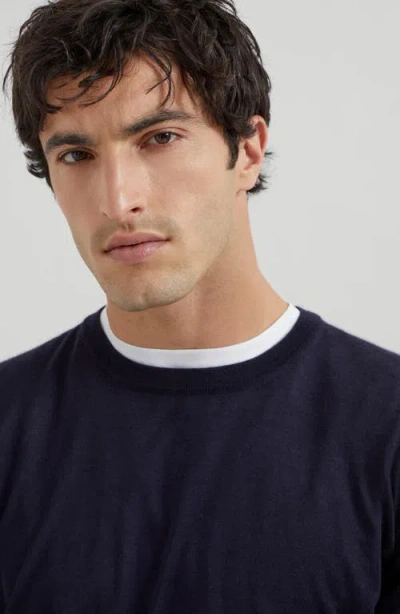 Brunello Cucinelli Sweater In Blue