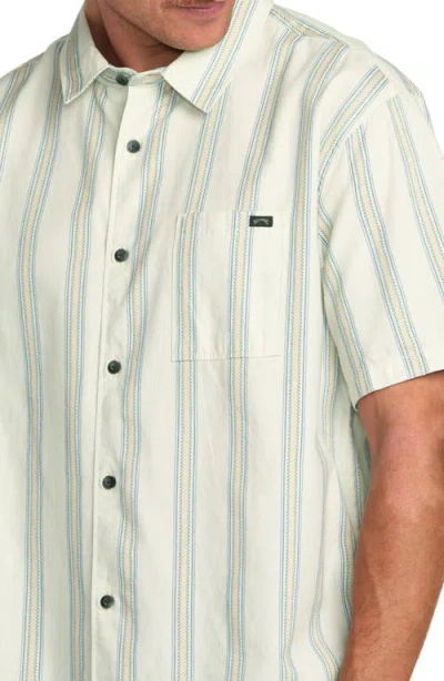 Billabong Sundays Jacquard Short Sleeve Button-up Shirt In Neutral