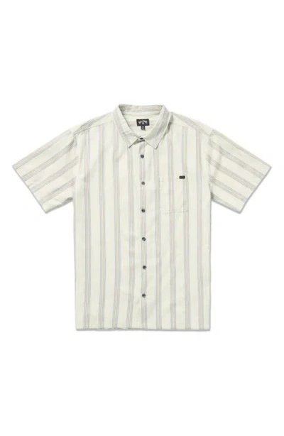 Billabong Sundays Jacquard Short Sleeve Button-up Shirt In Neutral