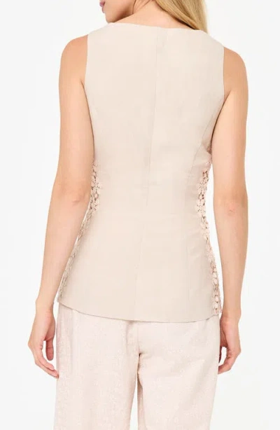 Cami Nyc Sabella Lace Trim Vest In Neutral