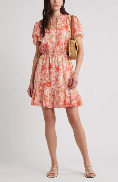 Caslonr Caslon(r) Floral Tiered Dress