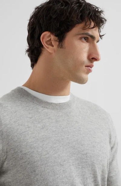 Brunello Cucinelli Cashmere Sweater In Gray