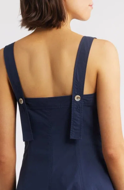 Frnch Alfreda Fit & Flare Midi Dress In Blue