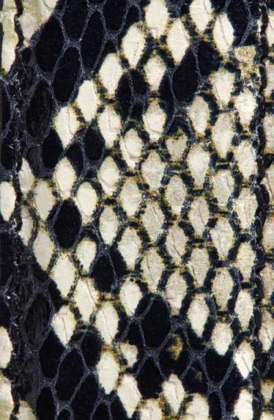 Khaite Benny Snakeskin Embossed Leather Belt