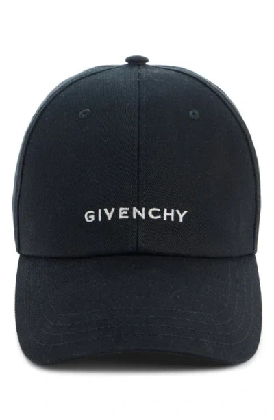 Givenchy Logo Embroidered Adjustable Baseball Cap In Blue