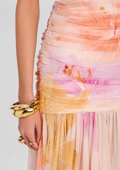 Retroféte Retrofête Teryn Silk Chiffon Dress In Pink