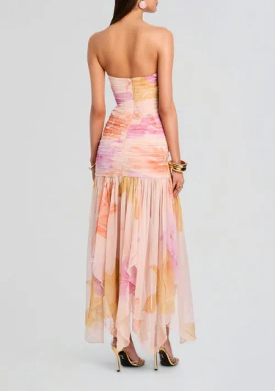 Retroféte Retrofête Teryn Silk Chiffon Dress In Pink