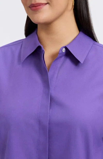 Foxcroft Cici Tunic Blouse In Blue