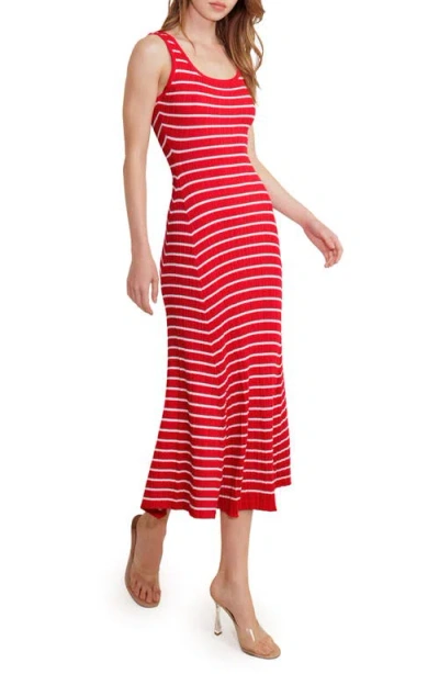 Freemarket Stripe Rib Midi Dress