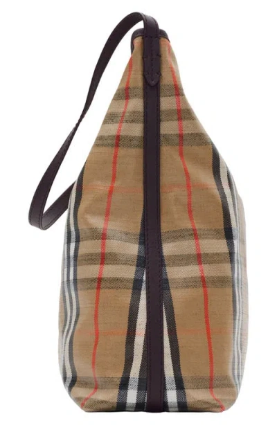 Burberry Highlands Coated Canvas Shoulder Bag