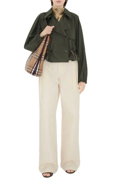 Burberry Highlands Coated Canvas Shoulder Bag