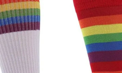 Memoi Pride Assorted 3-pack Crew Socks In Multi