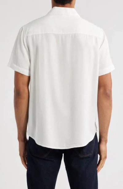 Ag Wesley Short Sleeve Button-up Shirt In White