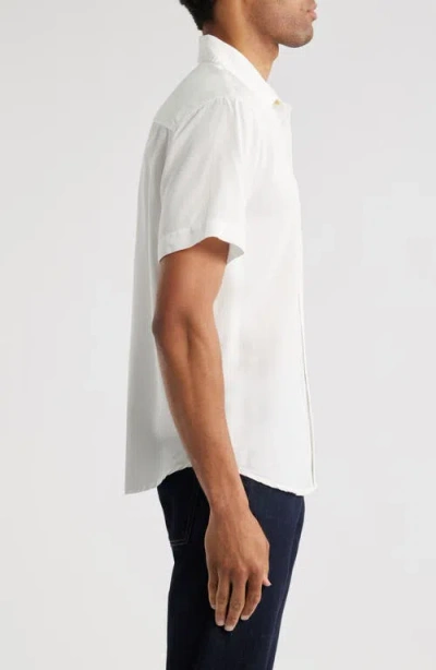 Ag Wesley Short Sleeve Button-up Shirt In White
