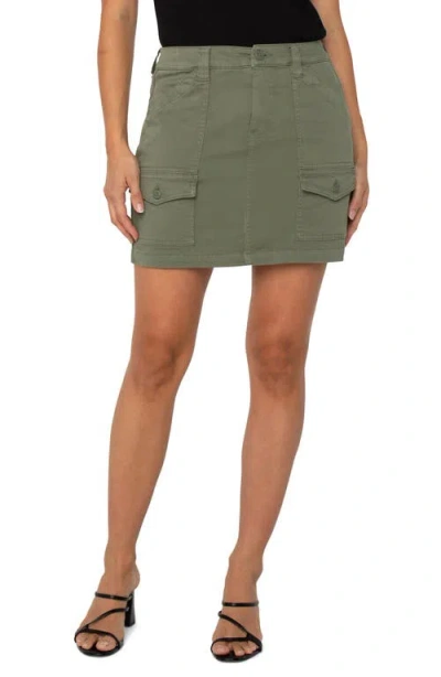 Liverpool Los Angeles Cargo Skort In Green