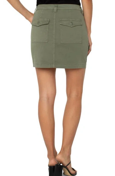 Liverpool Los Angeles Cargo Skort In Green