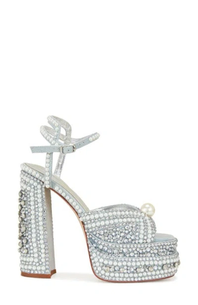 Azalea Wang Something Blue Ankle Strap Platform Sandal