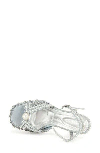 Azalea Wang Something Blue Ankle Strap Platform Sandal
