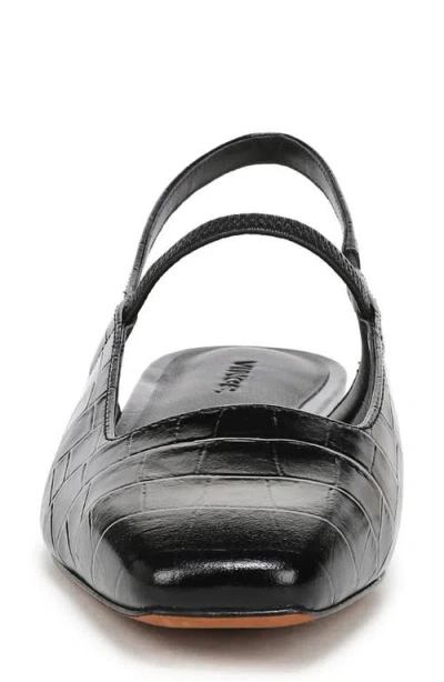 Vince Venice Slingback Flat In Black