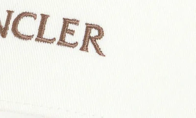 Moncler X Gilga Farm By Donald Glover Embroidered Baseball Cap In White