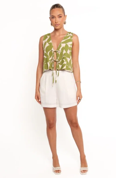 Petal And Pup Petal & Pup Valia Floral Tie Front Top In Multi