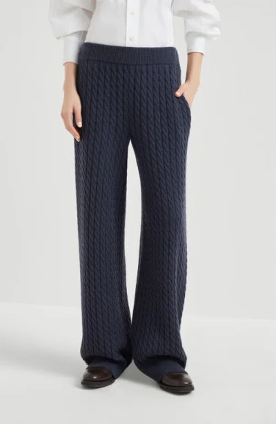 Brunello Cucinelli Cable-knit Trousers