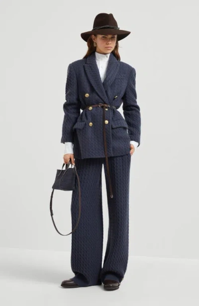 Brunello Cucinelli Cable-knit Trousers